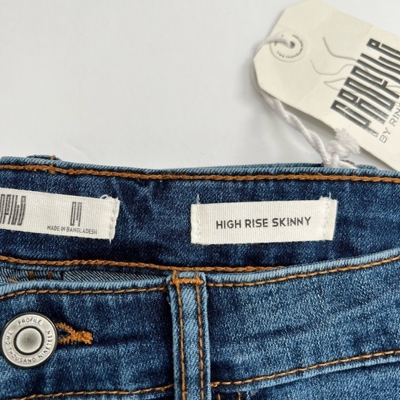 Profile High Rise Skinny Distressed Raw Hem Size 7 NEW - Picture 8 of 10